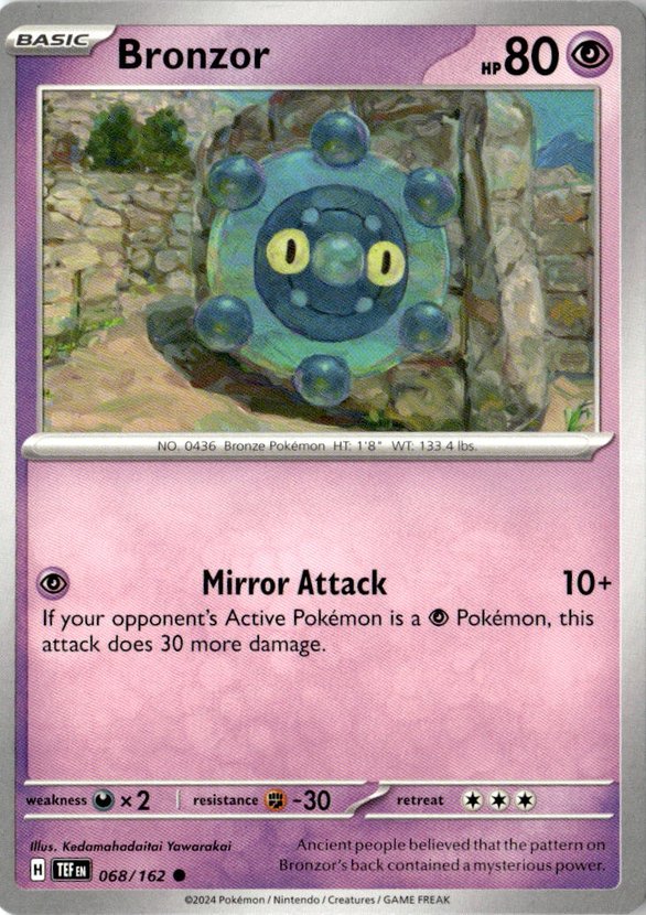 2024 Pokemon Scarlet And Violet Bronzor graded slab