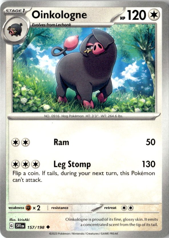 2023 Pokemon Scarlet And Violet Oinkologne graded slab
