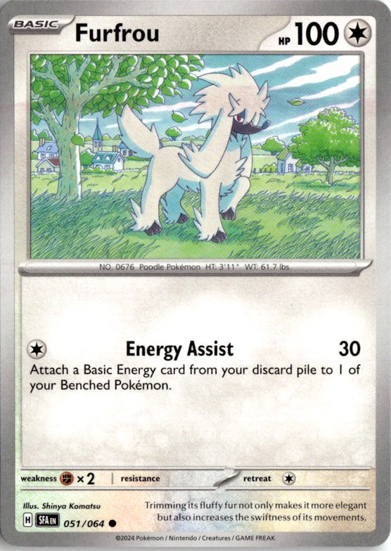 2024 Pokemon Scarlet And Violet Furfrou graded slab