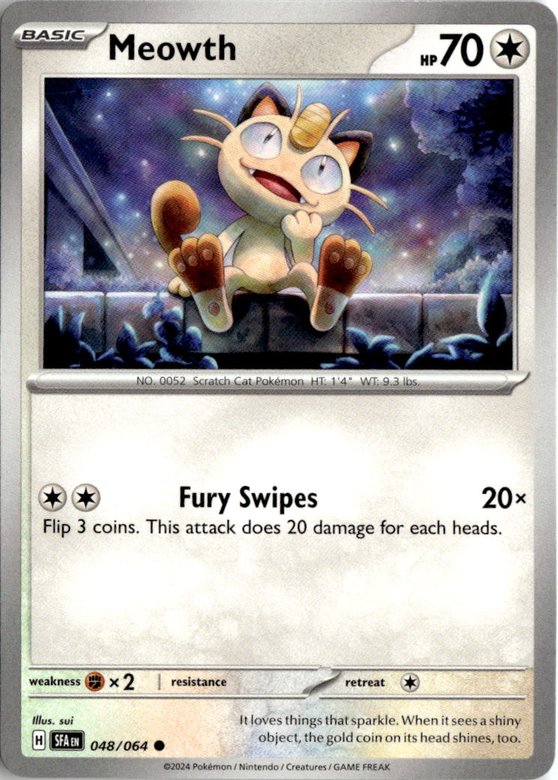 2024 Pokemon Scarlet And Violet Meowth graded slab