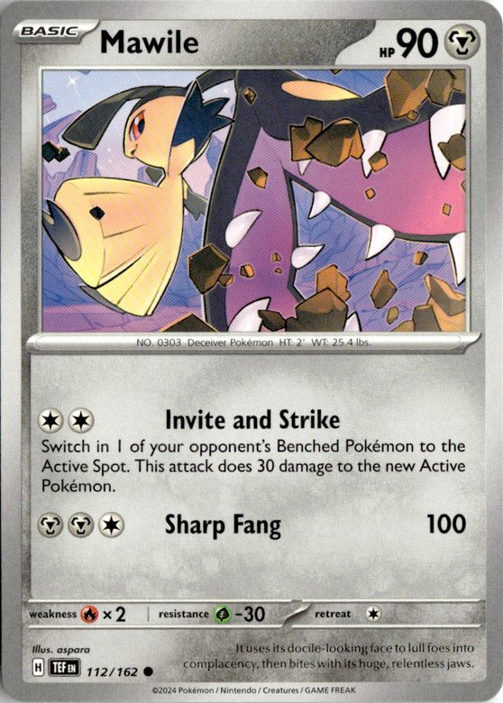 2024 Pokemon Scarlet And Violet Mawile graded slab