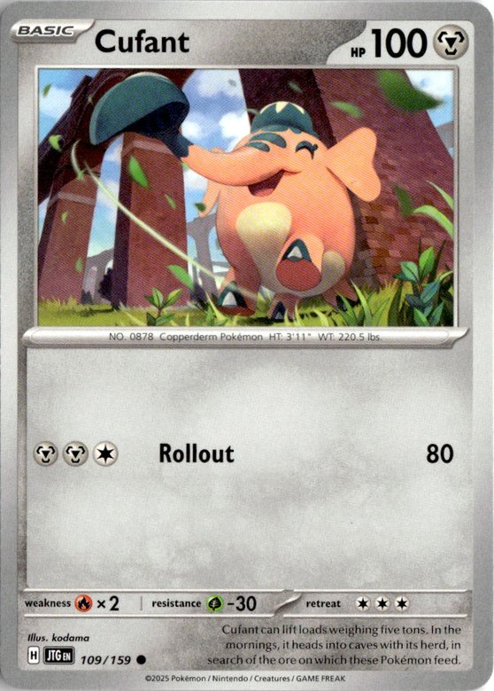 2025 Pokemon Scarlet And Violet Cufant graded slab