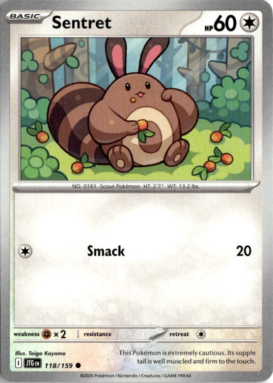 2025 Pokemon Scarlet And Violet Sentret graded slab