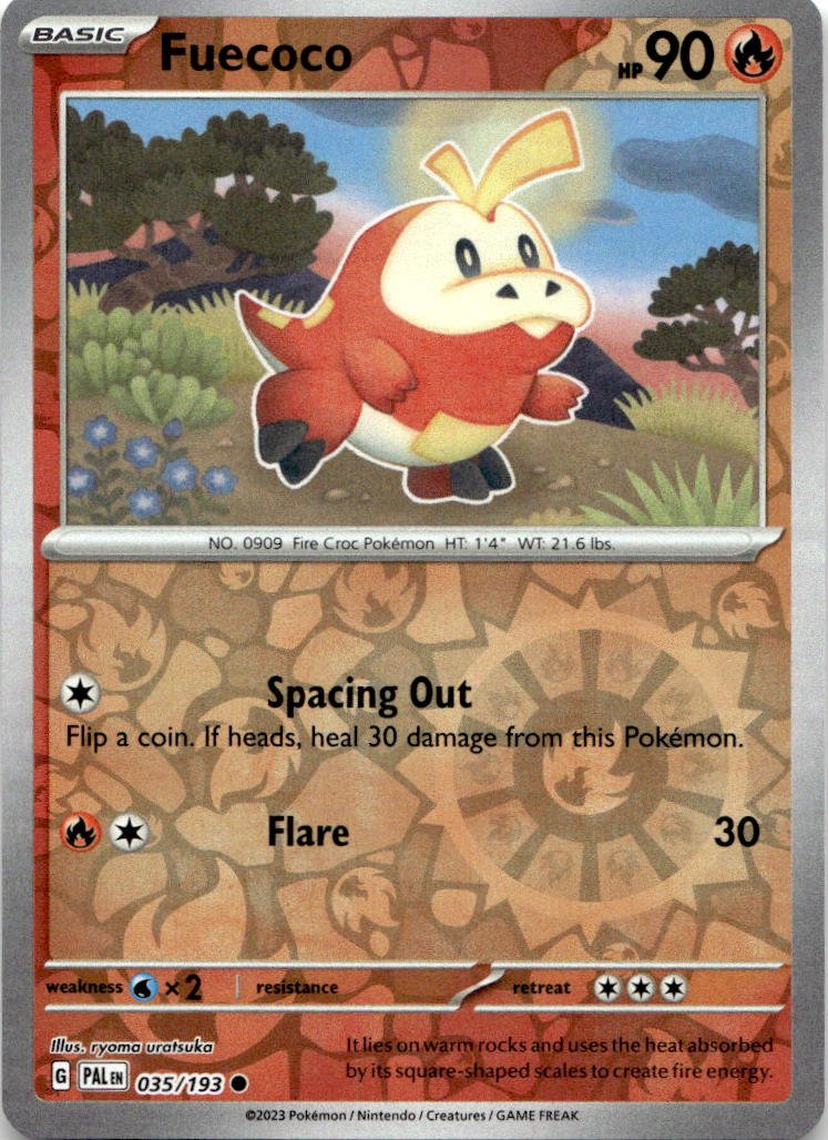 2023 Pokemon Scarlet And Violet Fuecoco graded slab