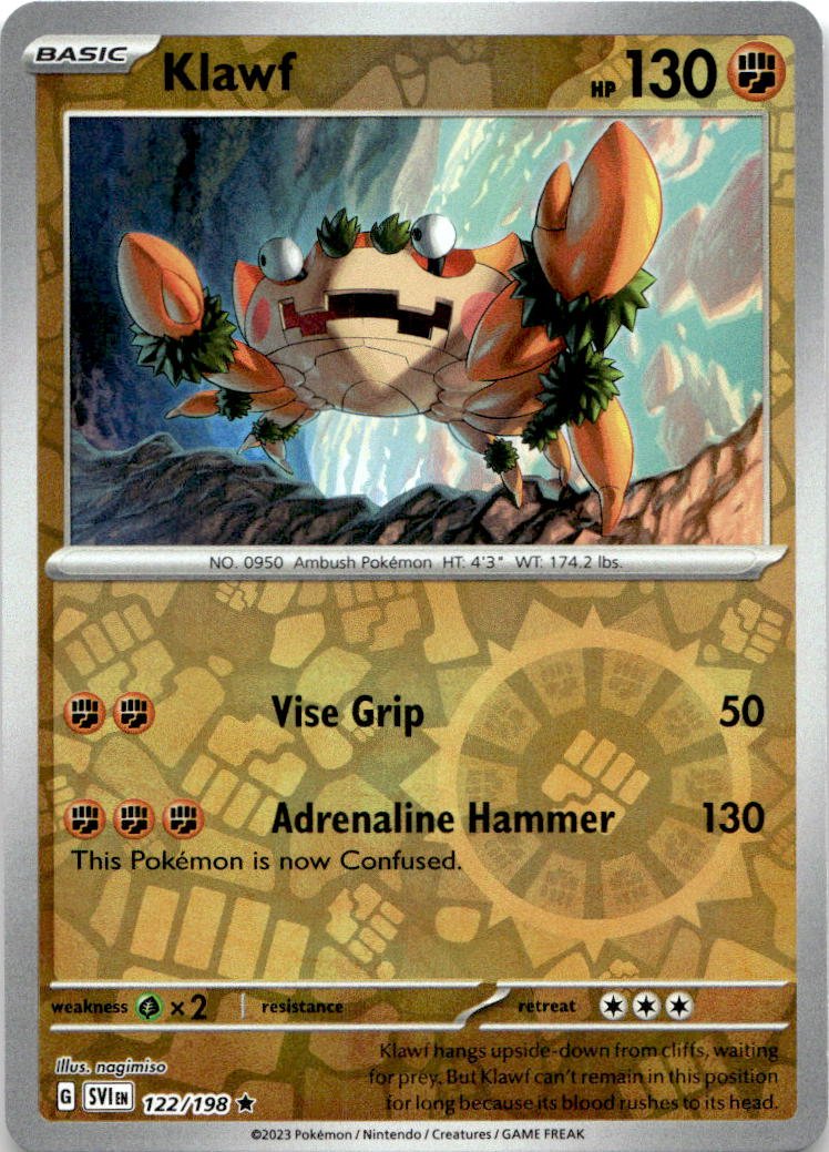 2023 Pokemon Scarlet And Violet Klawf graded slab