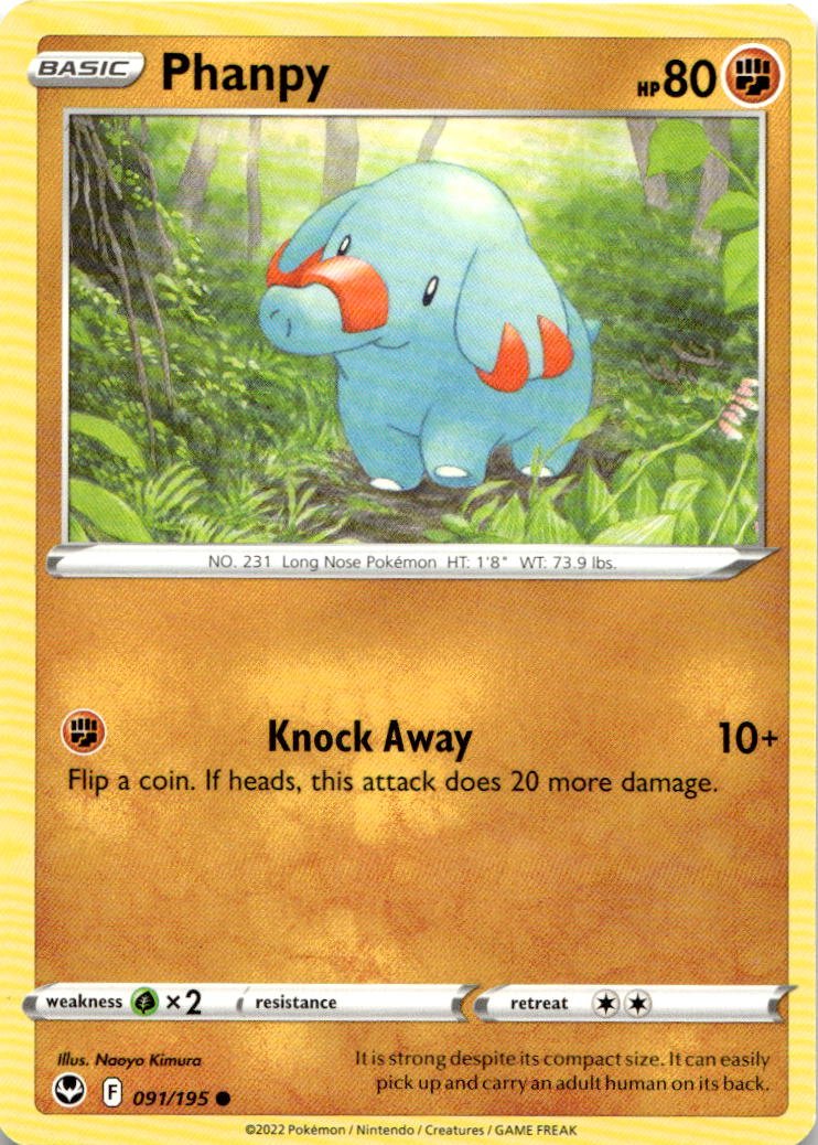 2022 Pokemon Sword And Shield Phanpy graded slab