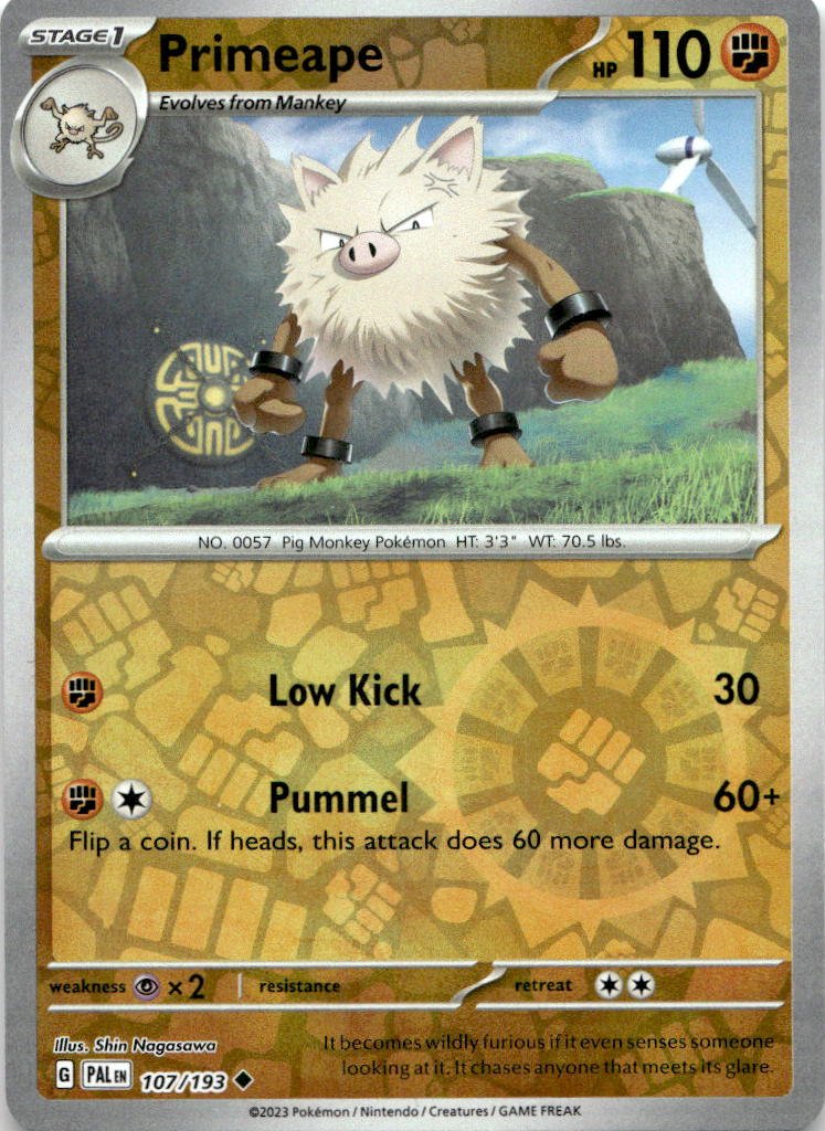 2023 Pokemon Scarlet And Violet Primeape graded slab