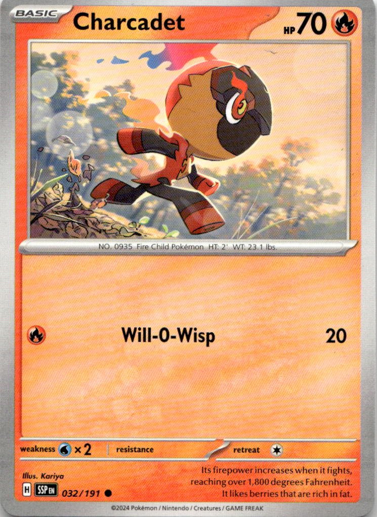 2024 Pokemon Scarlet And Violet Charcadet graded slab