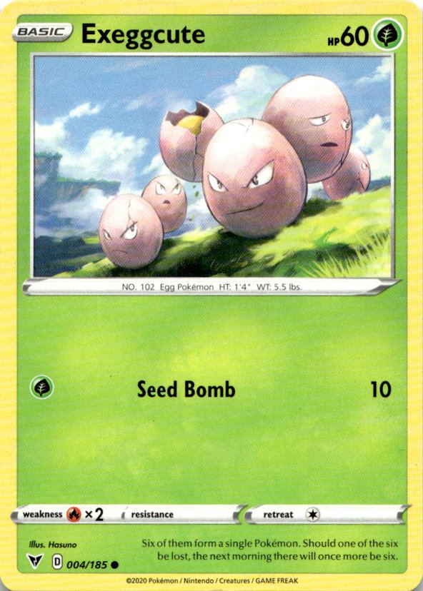 2020 Pokemon Sword And Shield Exeggcute graded slab