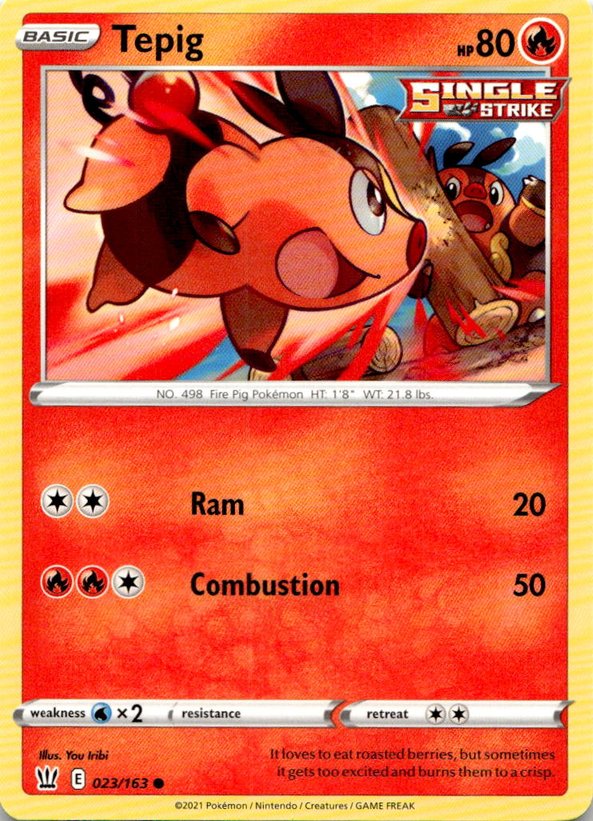 2021 Pokemon Sword And Shield Tepig graded slab