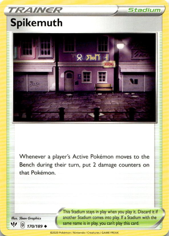 2020 Pokemon Sword And Shield Spikemuth graded slab
