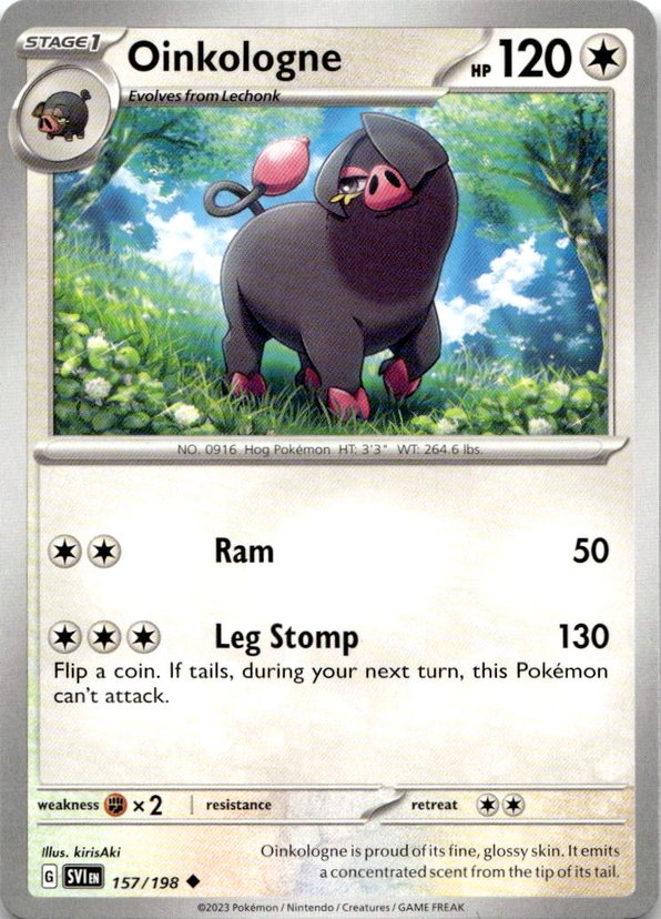 2023 Pokemon Scarlet And Violet Oinkologne graded slab
