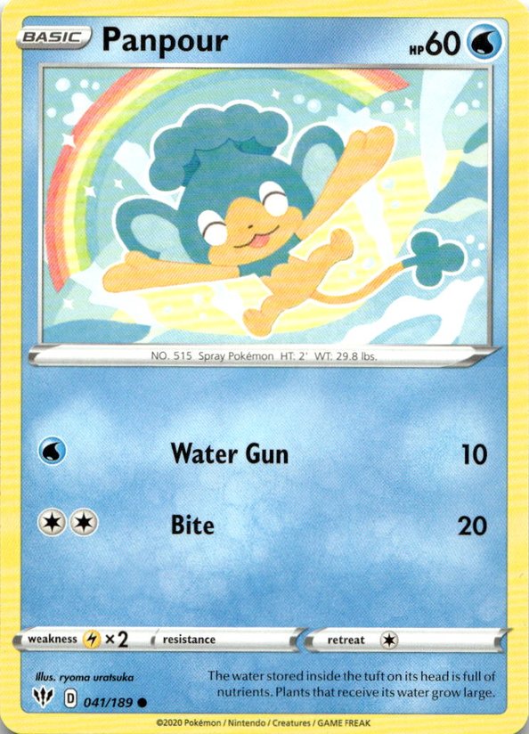 2020 Pokemon Sword And Shield Panpour graded slab