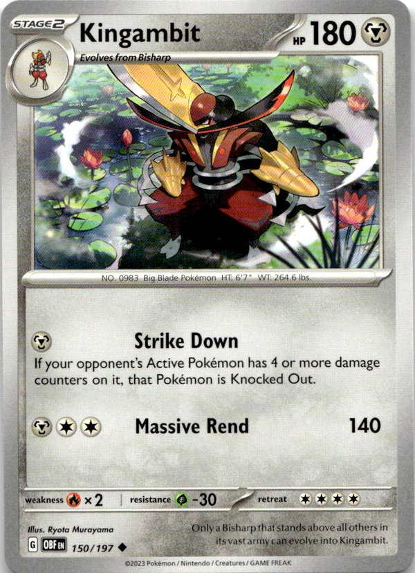 2023 Pokemon Scarlet And Violet Kingambit graded slab