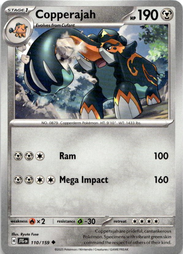 2025 Pokemon Scarlet And Violet Copperajah graded slab