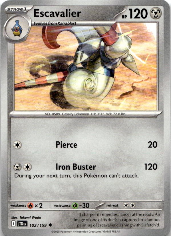 2025 Pokemon Scarlet And Violet Escavalier graded slab