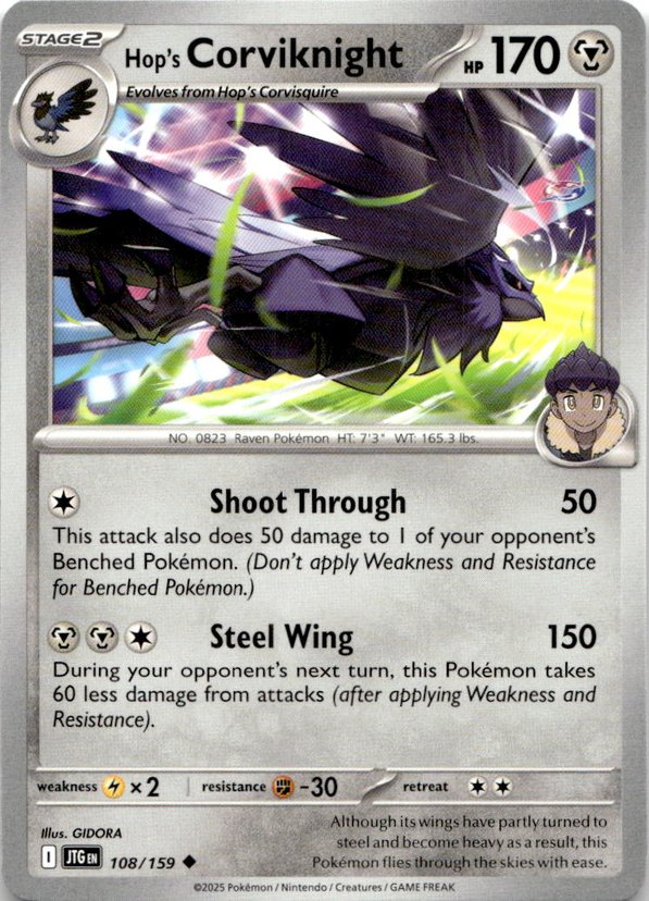 2025 Pokemon Scarlet And Violet Hop's Corviknight graded slab