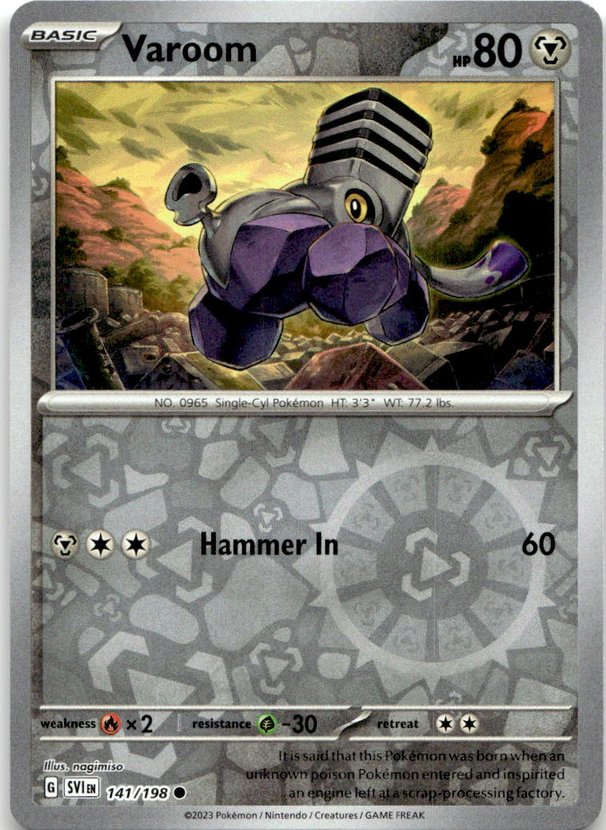 2023 Pokemon Scarlet And Violet Varoom graded slab