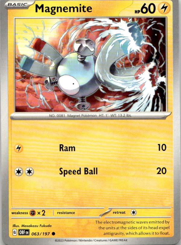 2023 Pokemon Scarlet And Violet Magnemite graded slab