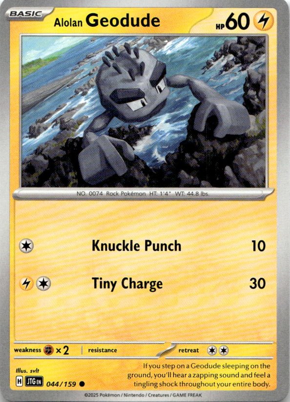 Alolan Geodude graded slab