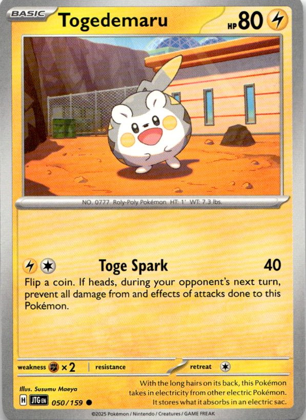 2025 Pokemon Scarlet And Violet Togedemaru graded slab