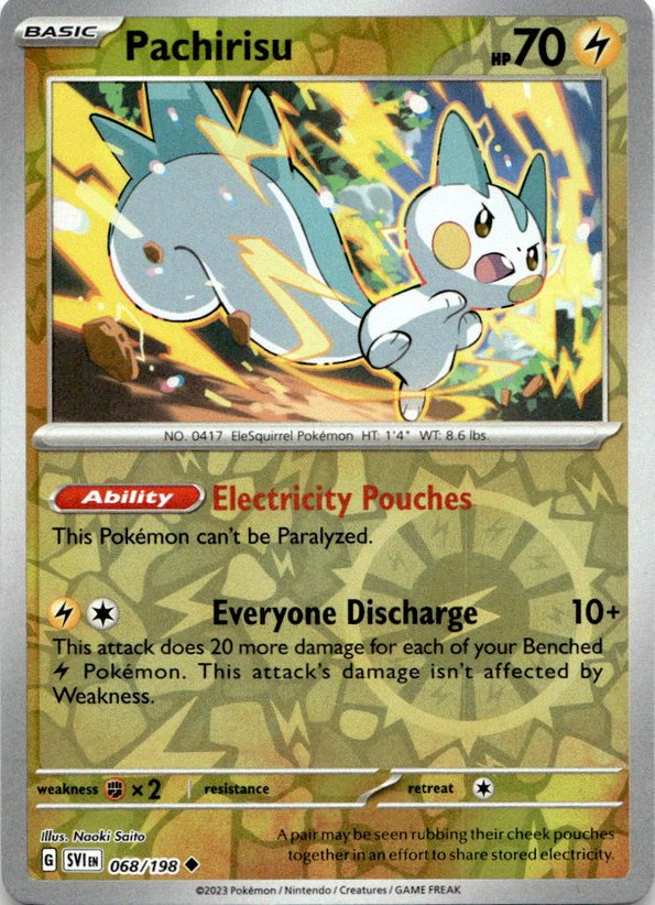 2023 Pokemon Scarlet And Violet Pachirisu graded slab