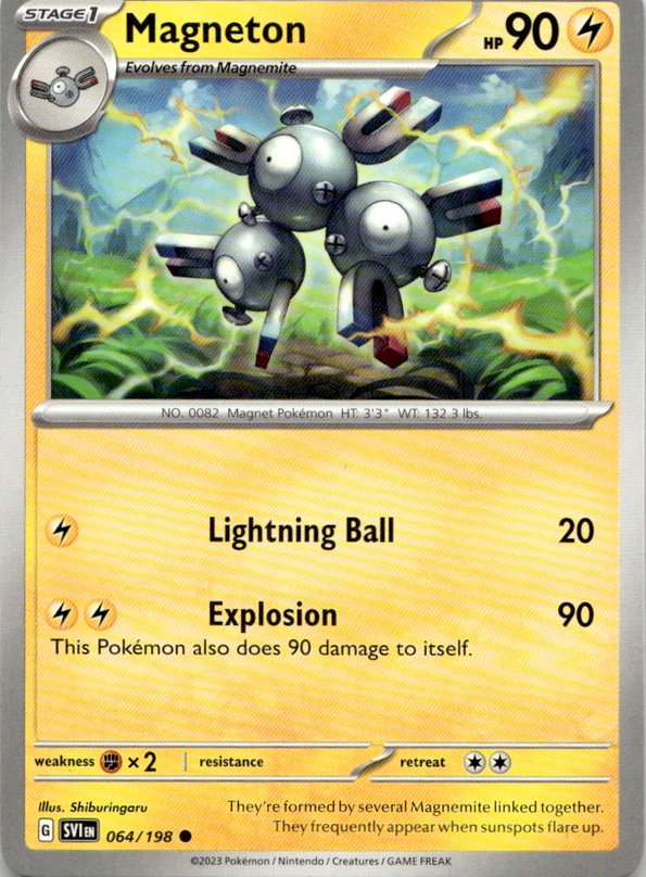 2023 Pokemon Scarlet And Violet Magneton graded slab