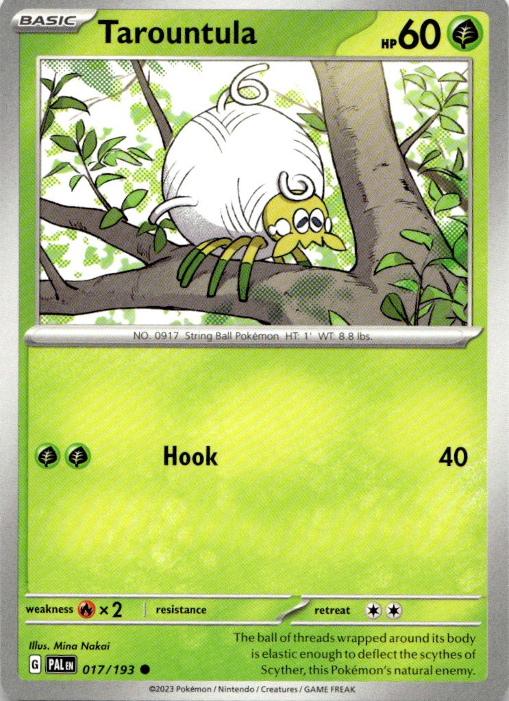 2023 Pokemon Scarlet And Violet Tarountula graded slab