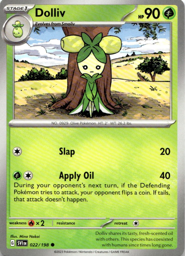 2023 Pokemon Scarlet And Violet Dolliv graded slab