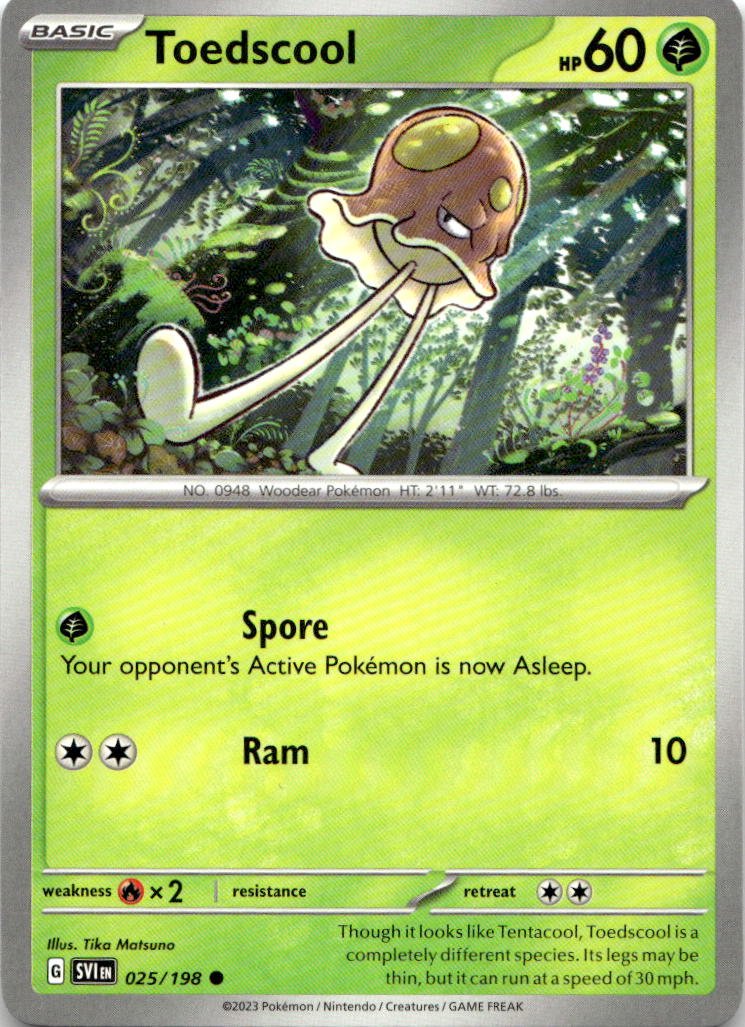 2023 Pokemon Scarlet And Violet Toedscool graded slab