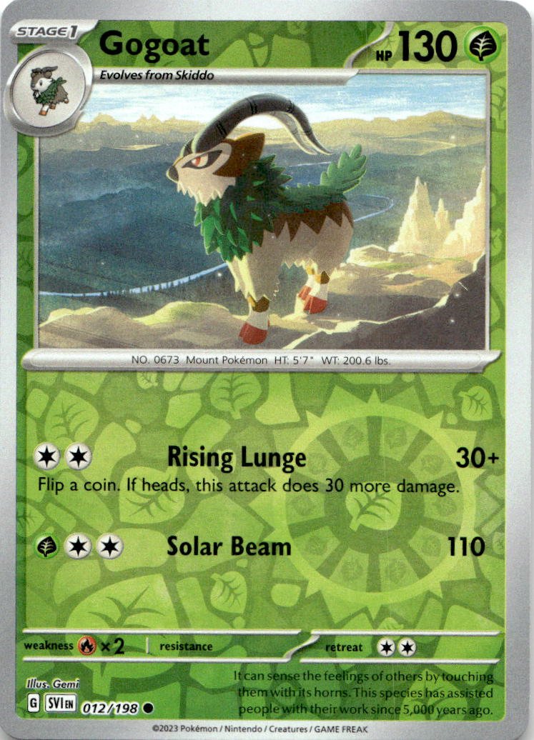 2023 Pokemon Scarlet And Violet Gogoat graded slab