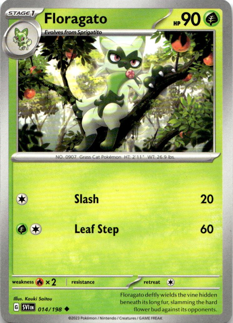 2023 Pokemon Scarlet And Violet Floragato graded slab