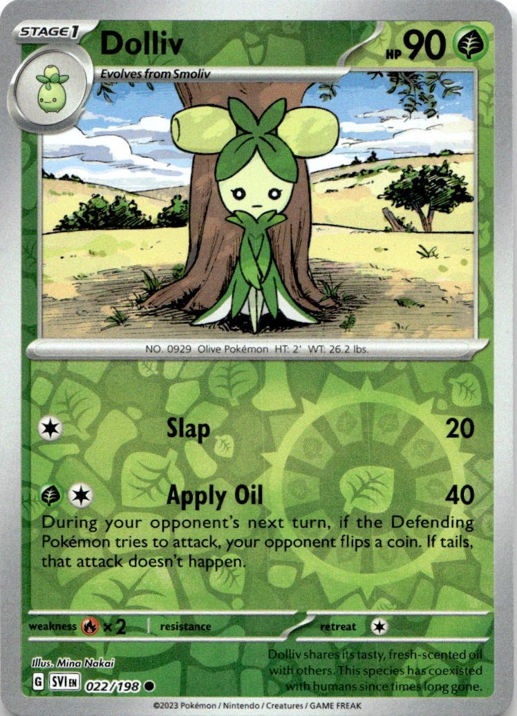 2023 Pokemon Scarlet And Violet Dolliv graded slab