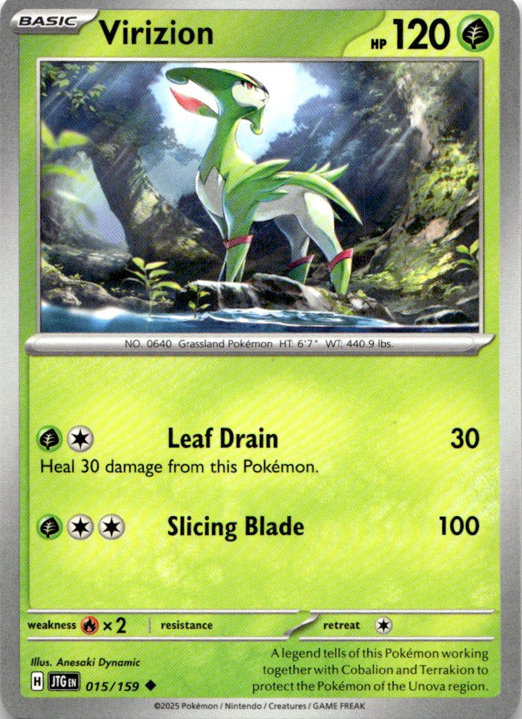 2025 Pokemon Scarlet And Violet Virizion graded slab