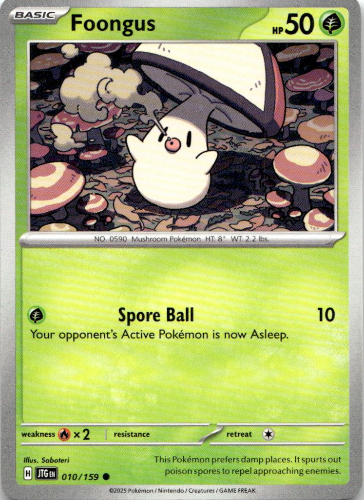 2025 Pokemon Scarlet And Violet Foongus graded slab
