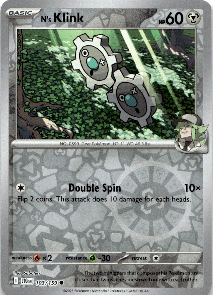 2025 Pokemon Scarlet And Violet N's Klink graded slab