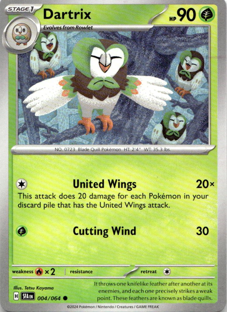 2024 Pokemon Scarlet And Violet Dartrix graded slab