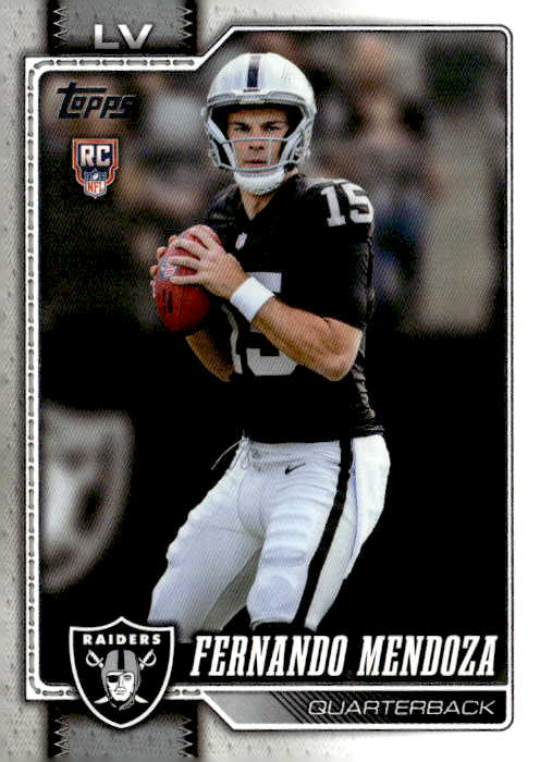 2026 Topps Fernando Mendoza graded slab