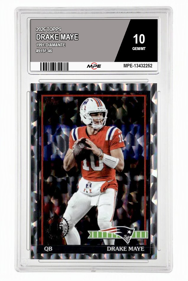 2026 TOPPS 1991-DIAMANTE #915F-46 DRAKE MAYE MPE 10 GEM/MT — graded card auctioned from the MPE vault