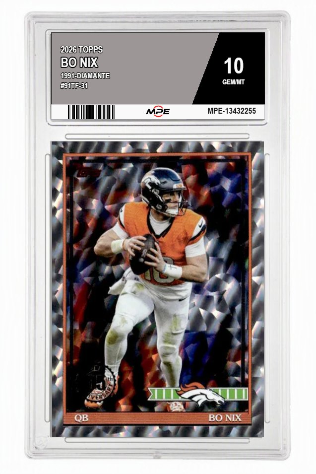 2026 TOPPS 1991-DIAMANTE #91TF-31 BO NIX MPE 10 GEM/MT — graded card auctioned from the MPE vault