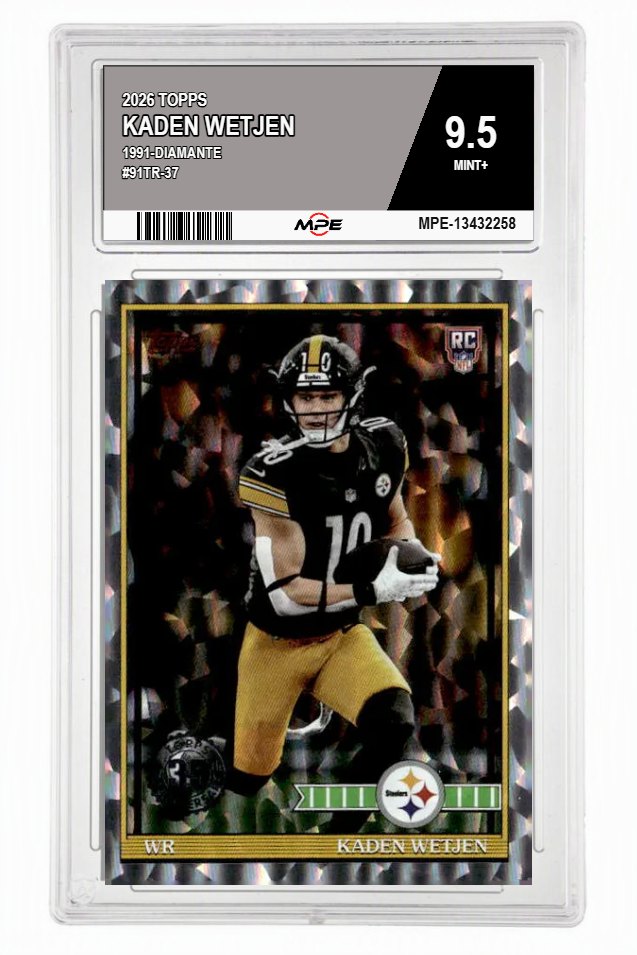2026 TOPPS 1991-DIAMANTE #91TR-37 KADEN WETJEN MPE 9.5 MINT+ — graded card auctioned from the MPE vault