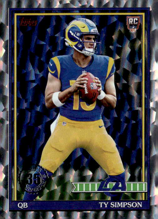 2026 Topps Ty Simpson graded slab