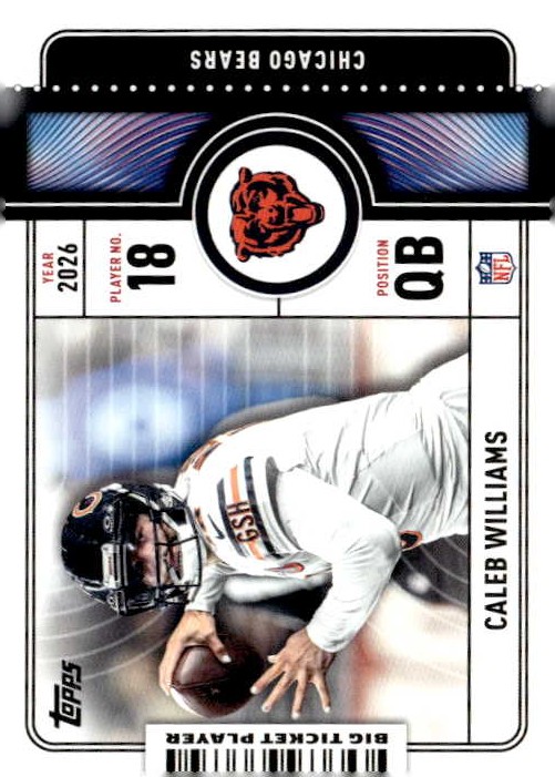 2026 Topps Caleb Williams graded slab