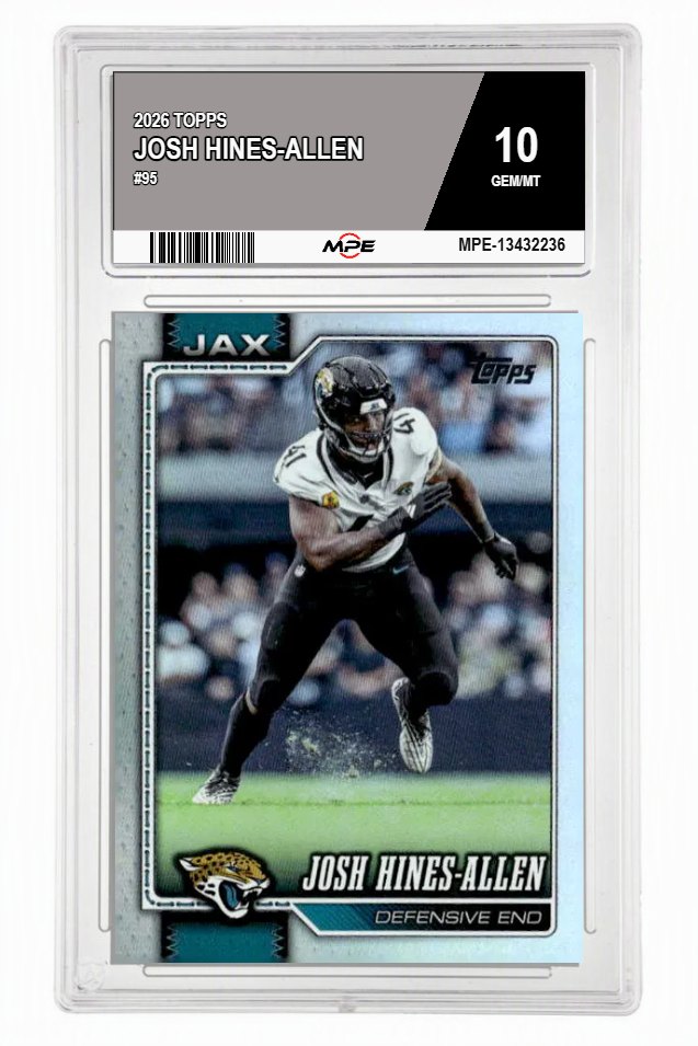 2026 TOPPS #95 JOSH HINES-ALLEN MPE 10 GEM/MT — graded card auctioned from the MPE vault