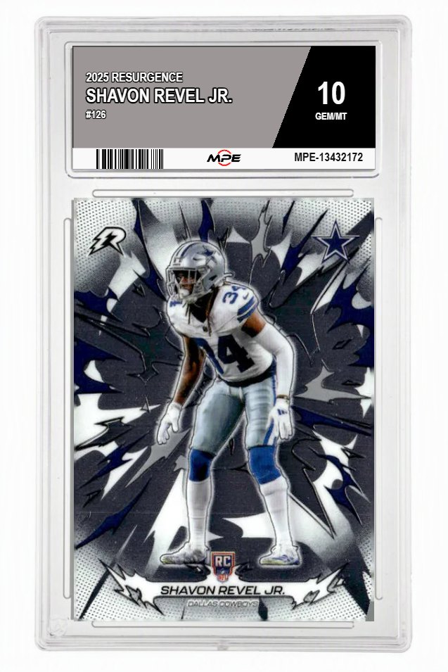 2025 RESURGENCE #126 SHAVON REVEL JR. MPE 10 GEM/MT — graded card auctioned from the MPE vault