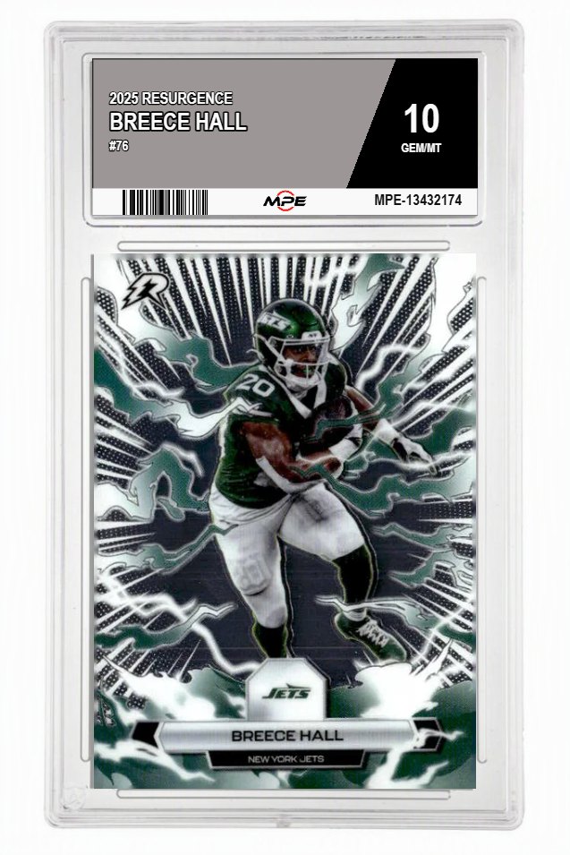 2025 RESURGENCE #76 BREECE HALL MPE 10 GEM/MT — graded card auctioned from the MPE vault
