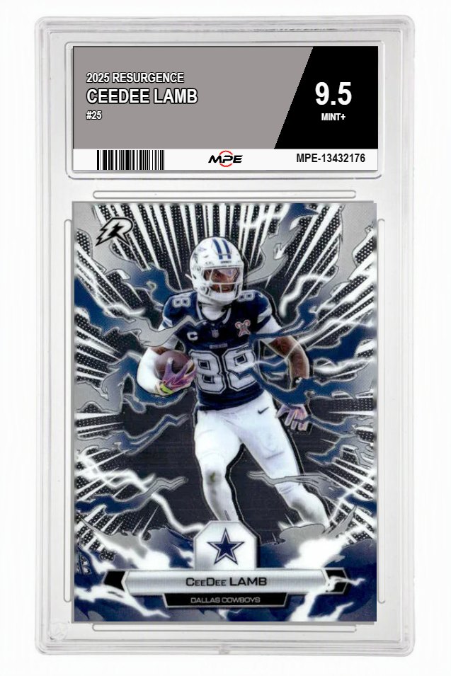 2025 RESURGENCE #25 CEEDEE LAMB MPE 9.5 MINT+ — graded card auctioned from the MPE vault