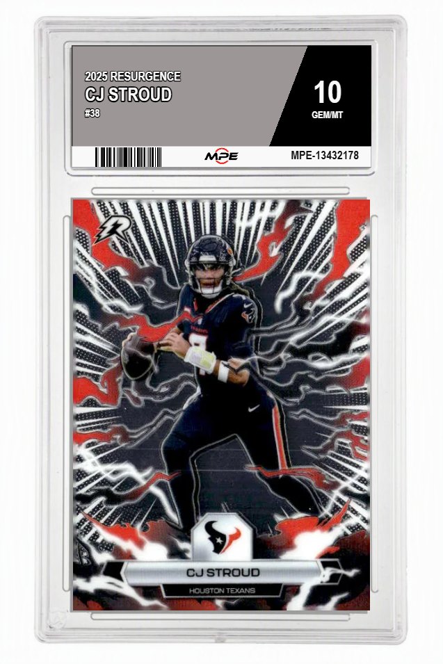 2025 RESURGENCE #38 CJ STROUD MPE 10 GEM/MT — graded card auctioned from the MPE vault