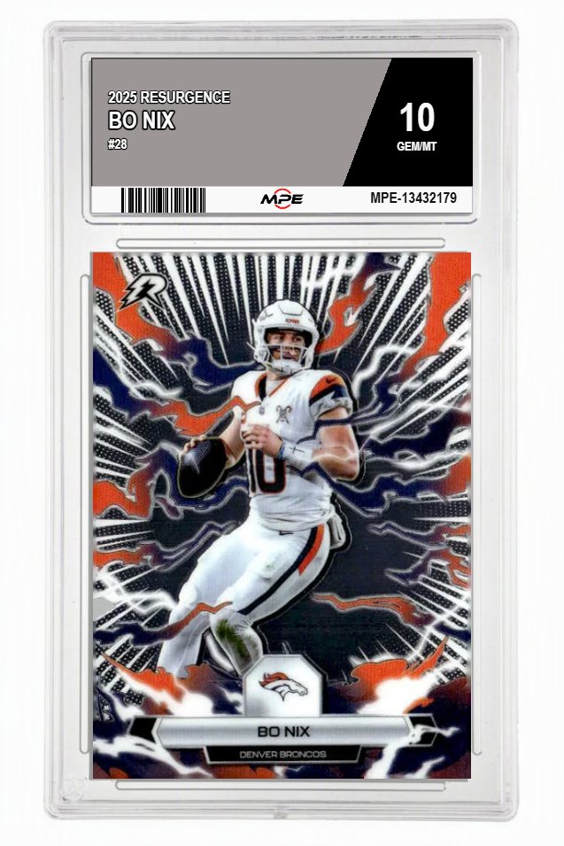 2025 RESURGENCE #28 BO NIX MPE 10 GEM/MT — graded card auctioned from the MPE vault