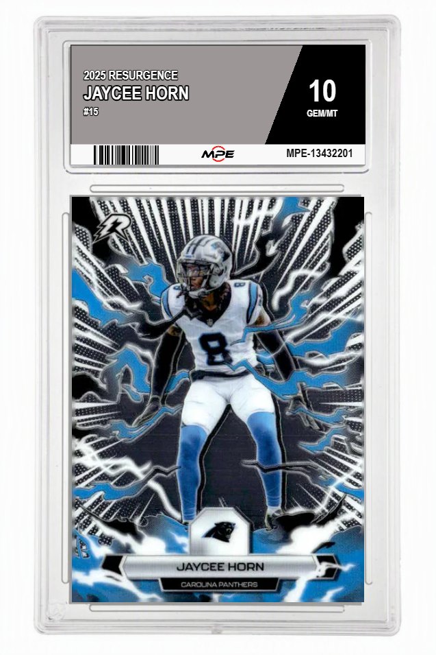 2025 RESURGENCE #15 JAYCEE HORN MPE 10 GEM/MT — graded card auctioned from the MPE vault